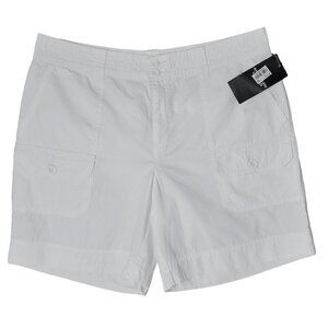 American Living White Cargo High Waist Shorts